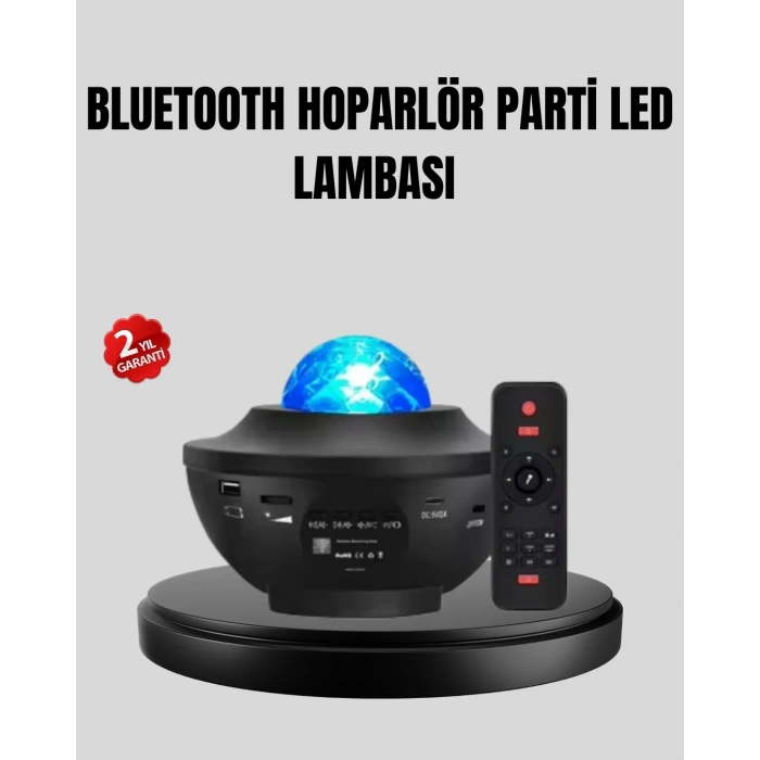 Yıldızlı Projektör Galaxy Efektli Ayarlanabilir Renkli Atmosfer Lambası