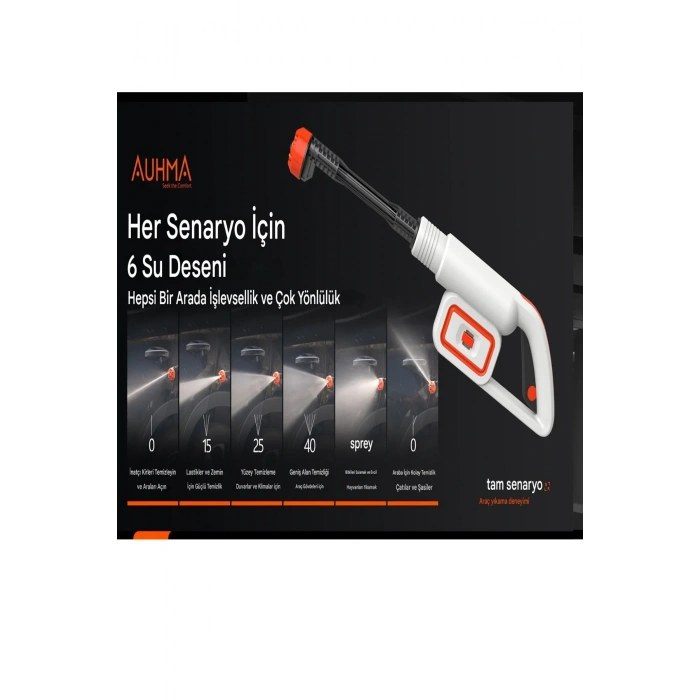 Yüksek Basınçlı Yıkama Makinesi Fırçasız Katlanır Kovalı 150w 14/16 Bar 13 Litre