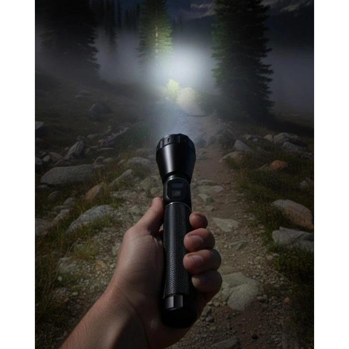 Yüksek Güçlü Led El Feneri Şarjlı 6000 Lümen Acil Durum Seti