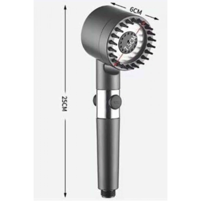 Yüksek Performanslı Masaj Etkili Su Tasarruflu Duş Başlığı Krom Kaplama Uzun Ömürlü
