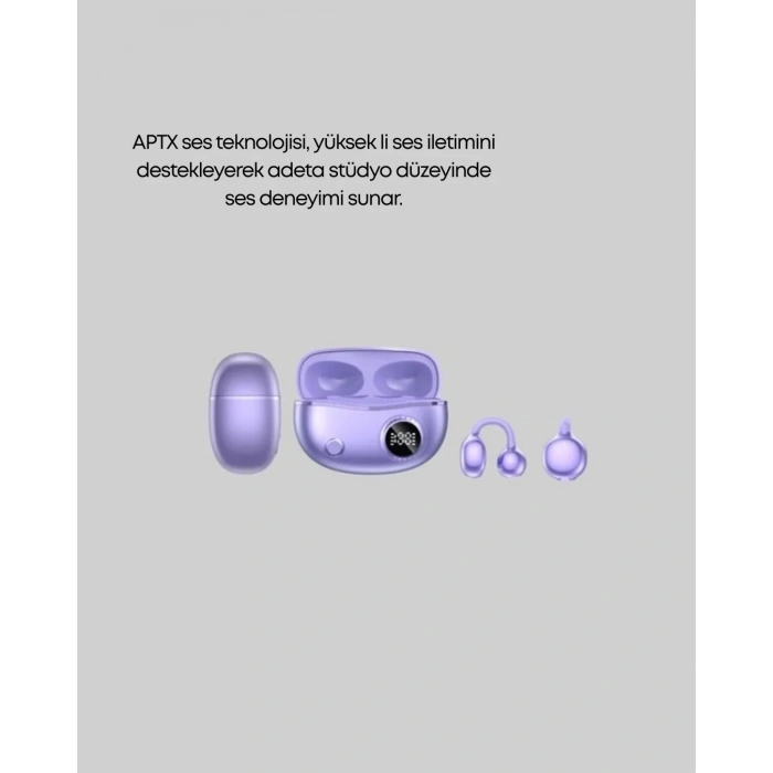 Yxg10 Klipsli Açık Kulaklık – Spor İçin Uygun, Aptx Ses, Ergonomik Yapı