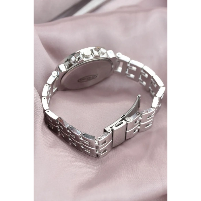 Zarif Ve Şık Özel Tasarım Zirkon Taşlı Metal Bayan Kol Saati (gümüş-gold)