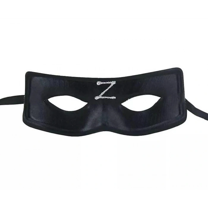 Zorro Maskesi Arkadan Lastikli Z Baskılı (5263)