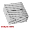 10 Adet 15x10x1.5 Mm Köşeli Neodyum Mıknatıs N35 Magnet Dayanıklı Nikel Kaplama