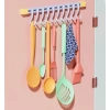 10 Kancalı Raylı Mutfak ve Banyo Düzenleyici Askı 30 cm (5263)