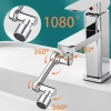 1080 Derece Dönebilen Mutfak ve Lavabo Bataryası Akrobat Musluk Ucu (5263)