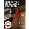 12 Parça Esnek Bits Uç Seti 300 Mm Esnek Şaftlı Tornavida Uç Seti