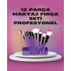12 Parça Yumuşak Kıllı Makyaj Fırçası Seti Yüz Ve Göz Makyajına Uygun Profesyonel Kullanım