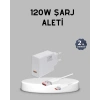 120w Süper Hızlı Şarj Adaptörü – Type-c Kablo Dahil, Yüksek Voltaj Korumalı