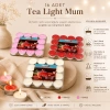 16 PARÇA  KIRMIZI TEA LİGHT YUVARLAK MUM (5263)