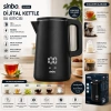 1.8L 1500W PLASTİK KAPAK - DOKUNMATİK EKRAN DİJİTAL KETTLE SU ISITICISI KABLOSUZ KULLANIM SK-8042 (5263)