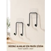 2 Adet Yapışkanlı Duvar Askısı Pratik Çok Amaçlı Düzenleyici Askı