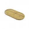 2 BÖLMELİ   OVAL  AHŞAP BAMBU YAĞDANIK ALTLIK  12X24X0.8CM (5263)