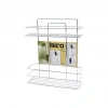 2 KATLI - DİKDÖRTGEN   KROM   METAL  BANYO KÖŞELİK - DUŞKABİN RAF - ŞAMPUANLIK (5263)