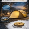 2 Kişilik Vagon Tipi Yarı Otomatik Kamp Çadırı – Çift Kapılı, Çift Pencereli, Hafif Taşınabilir Outdoor Doğa Çadırı 220x120x90 cm (5263)
