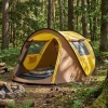 2 Kişilik Vagon Tipi Yarı Otomatik Kamp Çadırı – Çift Kapılı, Çift Pencereli, Hafif Taşınabilir Outdoor Doğa Çadırı 220x120x90 cm (5263)