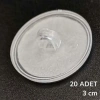 20 Adet Şeffaf Yuvarlak 3 Cm Çaplı Güçlü Disk Yapışkanlar (5263)
