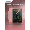 20 Inc Renkli Lcd Grafik Dijital Kalemli Çizim Tableti Yazı Tahta Not Yazma Eğitim Tableti Pembe