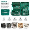 216PCS LOKMA SETİ LOKMA - SOKET - BİTS ADAPTÖR - 3AD.CIRCIR KOLU PLASTİK ÇANTALI (5263)