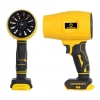 21V Kablosuz Hava Üfleyici | 32.000RPM Turbo Fan, 12.000mAh Batarya, Bahçe &amp; Araç Kurutma / Sarı (5263)
