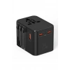 25w Evrensel Seyahat Adaptörü, Eu/us/uk/au Priz Dönüştürücü, 1x Usb, 2x Type-c Hızlı Şarj