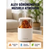 280ml Alev Işıklı Ultrasonik Hava Nemlendirici Sessiz Ve Usb Şarjlı