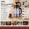 2İN1= ÇAYCI - KETTLE ÇELİK ELEKTRİKLİ ÇAY MAKİNESİ 2LT + 1,2LT ÇAY SÜZGEÇLİ 360° DÖNEBİLİR STM-5990 (5263)