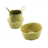 2IN1: KULPLU - KULPSUZ  HASIR ORGANİZER SEPET Ç: 33---25CMY:15-30CM (5263)