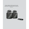 2’li Kablosuz Yaka Mikrofonu Type-c Ve Lightning Uyumlu Profesyonel Set