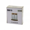 2PCS BAMBU KAPAKLI CAM TUZLUK - BİBERLİK - BAHARATLIK 120ML (5263)