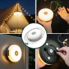 2’si 1 Arada 5 Farklı Işık Modlu Gün Işığı Şarjlı Kamp Lambası ve Makaralı 10 Metre Peri LED Işık – Su Geçirmez Mıknatıslı Aydınlatma Feneri (5263)