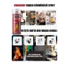 3 ADET YANGIN SÖNDÜRÜCÜ - YANGIN SAVAR SPREY 500ML + 500 ML + 500 ML  EV - OFİS - OTO ARAÇ   ATEŞ BOĞUCU KÖPÜK TABAKA OLUŞTURUR (5263)