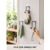3 Adet Yapışkanlı Askılık Çok Amaçlı Ev Düzenleme Askı Seti