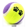 3'lü Renkli Desenli Tenis Topu Kedi Köpek Oyuncağı (5263)