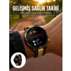 3 Bileklikli Amoled Akıllı Saat Bluetooth Çağrı Ve Sağlık Takipli Yeni Nesil