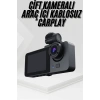 3 Kameralı 2 İnç 1080p Araç İçi Kamera Sürüş Kamerası Carplay