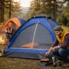 3 Kişilik Manuel Kamp Çadırı – Düz Kapılı Outdoor Aile, Doğa, Piknik ve Kamp Çadırı 200x150x110 cm (5263)