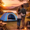 3 Kişilik Yarı Otomatik Kurulum Kamp Çadırı – Suya Dayanıklı, Taşıma Çantalı Outdoor Aile Çadırı, Piknik, Plaj ve Doğa 200x150x110 cm (5263)