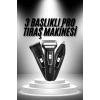 3lü Set Saç Sakal Kesme Traş Makinesi Burun Kılı Alma Tıraş Makinesi