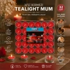 32PCS RENKLİ TEA LİGHT YUVARLAK MUM MİX - HERHANGİ BİR RENK GÖNDERİLİR (5263)