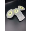 3lü Uzaktan Kumandalı Yapışkanlı Kablosuz Led Spot Lambalar (5263)