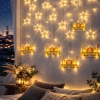 3MT FİŞLİ - EKLEMELİ RAMAZAN DEKOR LAMBA - PERDE LED SARI CAMİ - YILDIZ EKL-09-03 (5263)