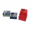 3PCS KARE ÇİZGİLİ MİX RENKLİ KARTON HEDİYE KUTUSU KURDELALI 19-17-15CM (5263)