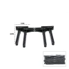 4 ADET SİYAH SOFRA AYAK KOMPLE PLASTİK 20CM AÇ KAPA (5263)