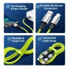 4-in-1 240W PD Hızlı Şarj Kablosu – Type-C Lightning Destekli PL-8632 (5263)