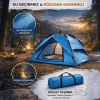 4 Kişilik Otomatik Kamp Çadırı – Çift Katmanlı, Suya Dayanıklı, Hızlı Kurulum Outdoor Aile ve Doğa Çadırı 200x200x140 cm (5263)