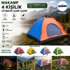 4 KİŞİLİK TOZ GEÇİRMEZ 200CMX200CMX135CM OTOMATİK KAMP ÇADIR HERHANGİ BİR RENK GÖNDERİLİR (5263)
