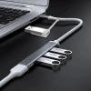 4 Port'lu Bağlantı İstasyonu Ultra İnce USB Bölücü TYPE-C tipi Çoklu Arayüz Adaptörü Multi Usb Çoklayıcı (5263)