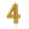 4 Rakam Mum Gold Renk (5263)