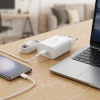 45W Süper Hızlı Şarj Adaptörü USB-C PD 3.0 PPS Fast Charger + 5A Type-C to Type-C Kablo (5263)